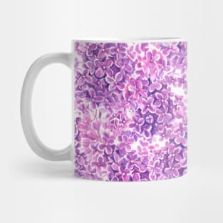 Pink watercolor lilac flowers Mug